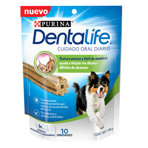 Purina® Dentalife® Snacks Dentales para perro razas pequeñas y medianas (paquete de 4 sobres)