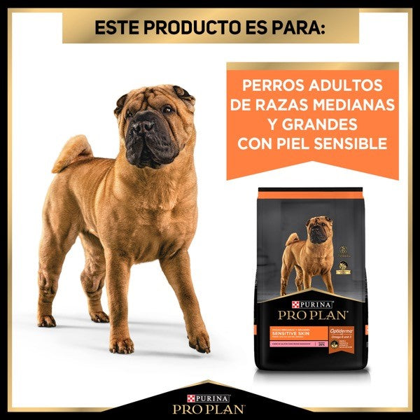 Purina® Pro Plan® Sensitive Skin Puppy Todas las Razas, Alimento Seco OptiDerma Salmón, bulto de 3kg