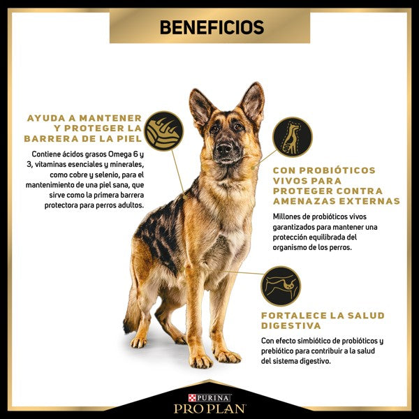 PURINA ®PRO PLAN® SENSITIVE SKIN AND STOMACH PERRO TODAS LAS RAZAS 10. 0 KG