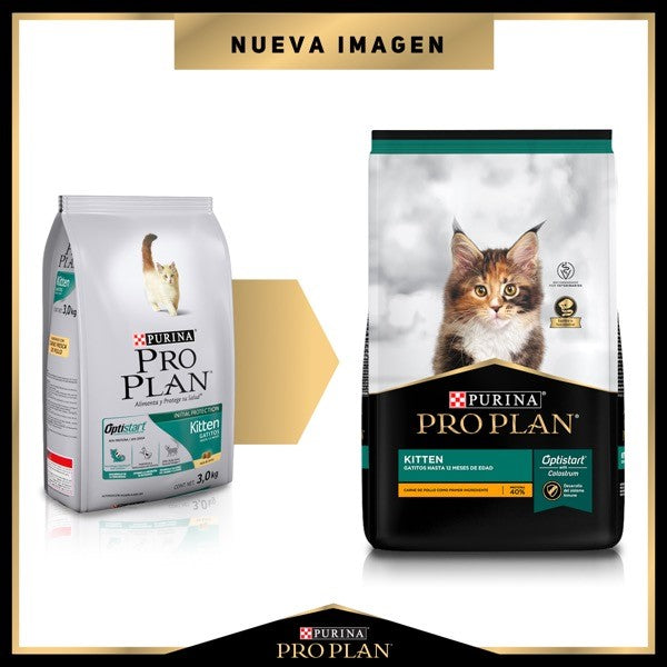 Purina® Pro Plan® Kitten, Alimento Seco OptiStart Pollo, bulto de 3kg