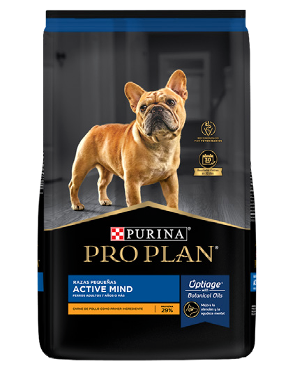 Purina® Pro Plan® Active Mind Razas Pequeñas, Alimento Seco OptiAge Pollo, bulto de 7.5kg