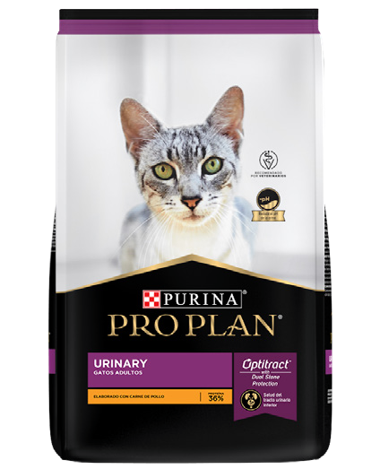 Purina® Pro Plan® Gato Urinary, Alimento Seco OptiTract Pollo, bulto de 3kg
